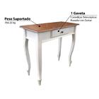 Aparador Clássico Com 1 Gaveta - Branco Provençal/imbuia