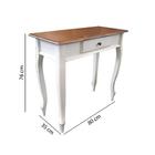 Aparador Clássico Com 1 Gaveta - Branco Provençal/imbuia