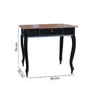 Aparador Clássico Com 1 Gaveta - Preto Provençal/imbuia