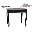 Aparador Clássico Com 1 Gaveta - Preto Provençal/imbuia