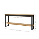 Aparador Com 1 Gaveta 180cmx80cm Em Mdf Freijó/preto Industri