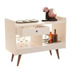 Aparador Com 1 Gaveta E 2 Prateleiras Rennes Pérola