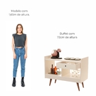 Aparador Com 1 Gaveta Maré Babus - Pérola