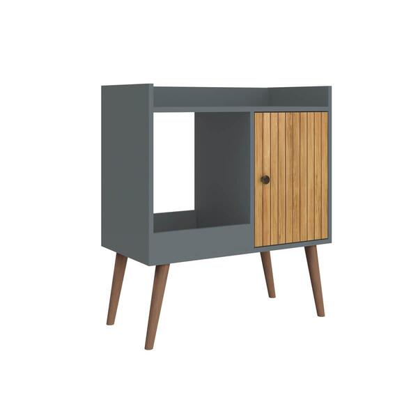 Aparador Com 1 Porta Mdp 70x36x80cm Mel Petroleo Cantinho Do