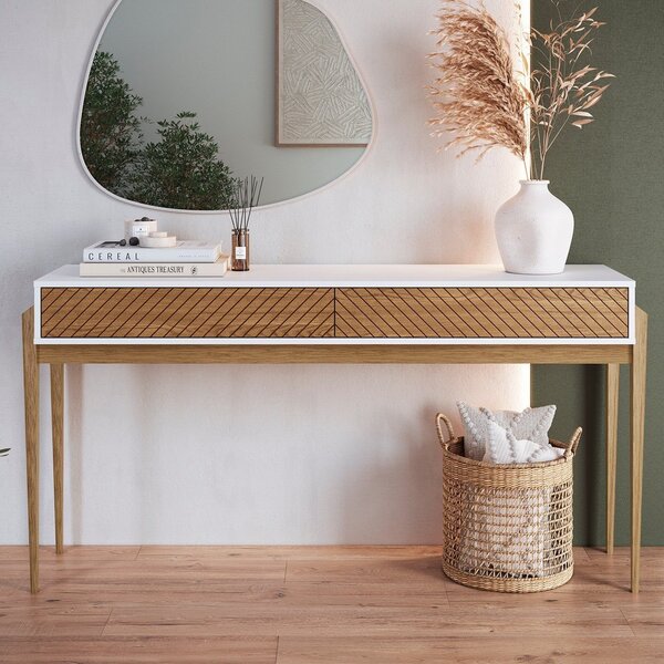 Aparador Com 2 Gavetas 80x160cm Brisa Branco/olmo