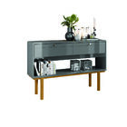 Aparador Com 2 Portas Tenge Cinza Perolizado Tauari