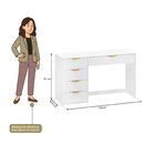 Aparador Com 5 Gavetas E Porta Objetos Vita Yescasa Branco