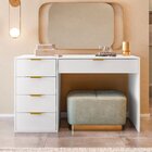 Aparador Com 5 Gavetas E Porta Objetos Vita Yescasa Branco