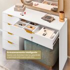 Aparador Com 5 Gavetas E Porta Objetos Vita Yescasa Branco