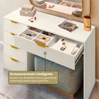 Aparador Com 5 Gavetas E Porta Objetos Vita Yescasa Off White