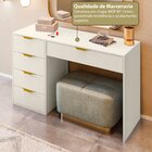 Aparador Com 5 Gavetas E Porta Objetos Vita Yescasa Off White