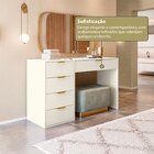 Aparador Com 5 Gavetas E Porta Objetos Vita Yescasa Off White