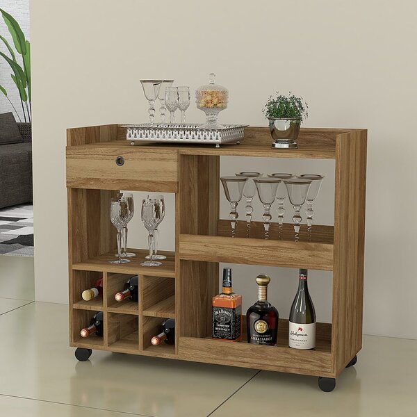 Aparador Com Adega 6 Nichos 1 Gaveta 2 Prateleiras Balé  Frei