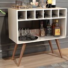 Aparador Com Adega Bar Lorenzo Varias Cores - Jm - Off White