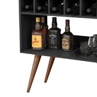 Aparador Com Adega Bar Lorenzo Varias Cores - Jm - Preto