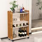 Aparador Com Adega E 2 Prateleiras Nancy Pérola Nature