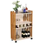 Aparador Com Adega E 2 Prateleiras Nancy Pérola Nature