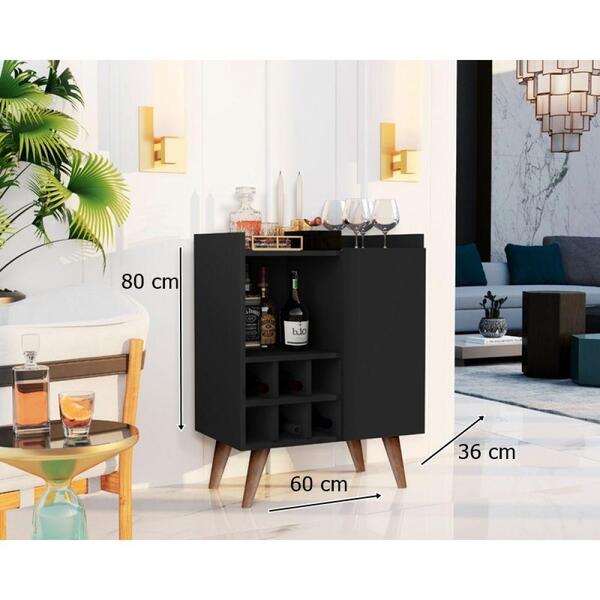 Aparador Com Adega Moon Preto