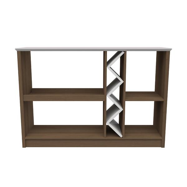 Aparador Com Adega Pioneers Imbuia Off White