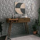 Aparador Com Bandeja Retrô Linus Nogal - Edn Móveis