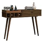 Aparador Com Bandeja Retrô Linus Nogal - Edn Móveis