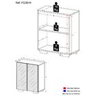 Aparador Com Espelho Multimóveis Cantinho Do Café Com 2 Porta