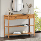 Aparador Com Gavetas Estreito Moderno Freijó Apoana