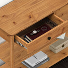 Aparador Com Gavetas Estreito Moderno Freijó Apoana