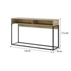 Aparador Com Nicho Madeirado E Tubos Pretos