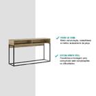 Aparador Com Nicho Madeirado E Tubos Pretos