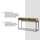 Aparador Com Nicho Madeirado E Tubos Pretos