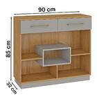 Aparador Com Nichos 2 Gavetas Ra03 Fell