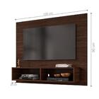 Aparador Com Painel Post Nogal Preto Fosco