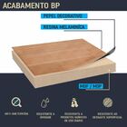 Aparador Com Pé De Ferro Iron 136cm Imbuia/bege/cobre - Vizza