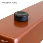 Aparador Com Pé De Ferro Iron 136cm Imbuia/bege/cobre - Vizza