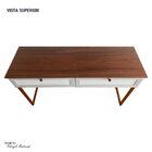 Aparador Com Pé De Ferro Iron 136cm Imbuia/bege/cobre - Vizza