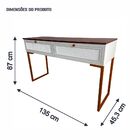 Aparador Com Pé De Ferro Iron 136cm Imbuia/bege/cobre - Vizza