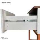 Aparador Com Pé De Ferro Iron 136cm Imbuia/bege/cobre - Vizza