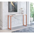 Aparador Com Pés Em Metal Porto Espresso Móveis Branco/cobre