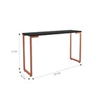 Aparador Com Pés Em Metal Porto Espresso Móveis Preto/cobre