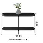 Aparador Com Pés Em Metal Preto Mônaco Linea Brasil