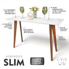 Aparador Com Vidro 120x40cm Slim Branco