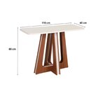 Aparador Com Vidro Vitória Naturalle/off White