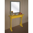 Aparador Console Tempo Para Hall Sala Quarto Amarelo  Laqueado