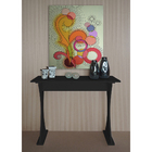 Aparador Console Tempo Para Hall Sala Quarto Preto Laqueado