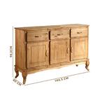 Aparador Cozinha Rústica Madeira Maciça 3 Portas 3 Gavetas Me