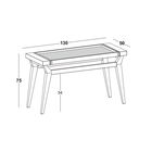 Aparador Crystal Com Bandeja Espelhada  Maxi - Verde Limão -