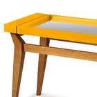 Aparador Crystal Nogal E Amarelo