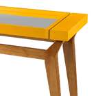 Aparador Crystal Nogal E Amarelo