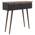 Aparador Dallas 2 Portas Nogueira/preto - Jcarvalho